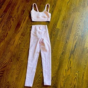 BEACH RIOT SPORT light pink set